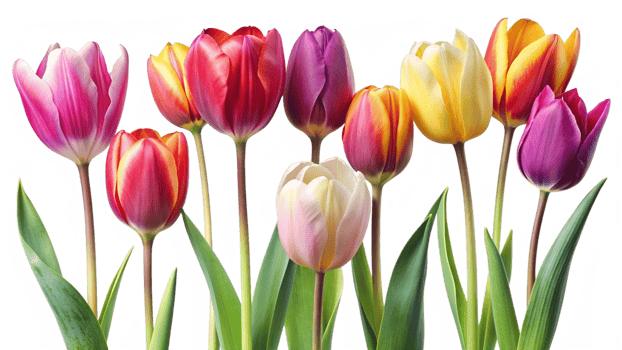 Beautiful bouquet of flowers isolated on transparent background png