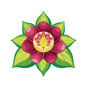 Beautiful Flower Minimalist Floral Illustration vector