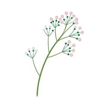 Beautiful Flower Minimalist Floral Illustration vector