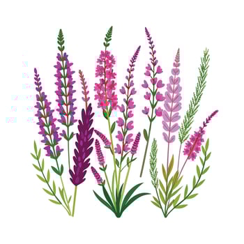 Beautiful Flower Minimalist Floral Illustration vector