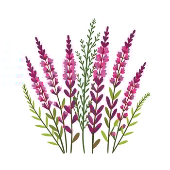 Beautiful Flower Minimalist Floral Illustration vector