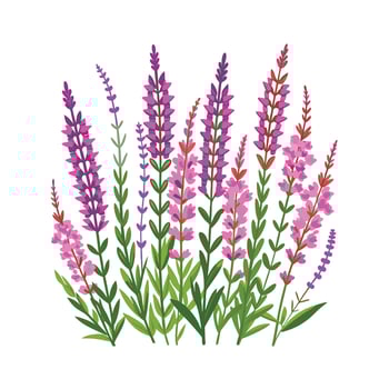 Beautiful Flower Minimalist Floral Illustration vector