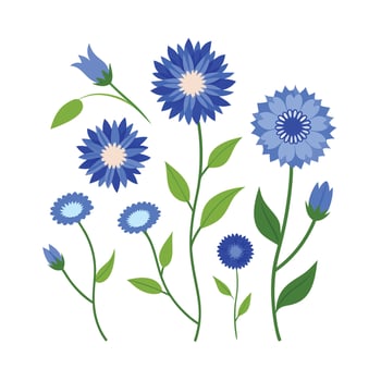 Beautiful Flower Minimalist Floral Illustration vector