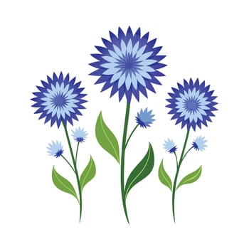 Beautiful Flower Minimalist Floral Illustration vector