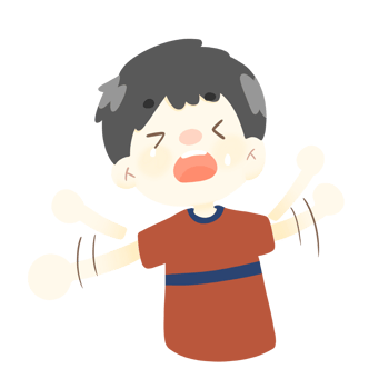 Cartoon boy crying and wanting a toy png