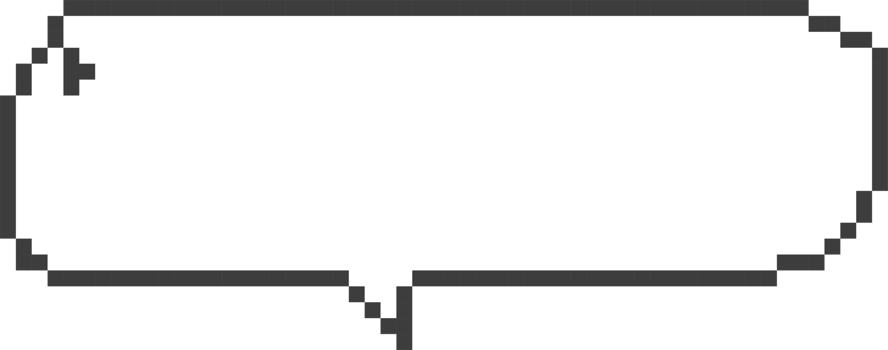 8bit retro game pixel speech bubble balloon, icon sticker memo keyword planner text box banner png