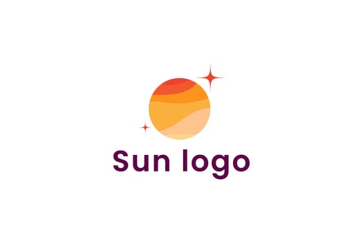sunset logo icon illustration vector