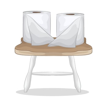 Illustration of tissue roll vector