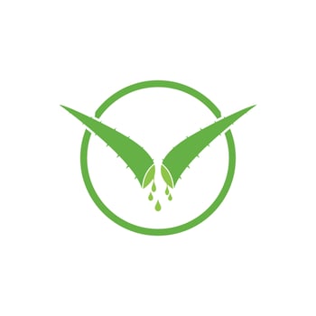 Aloe Vera logo icon design symbol beauty vector