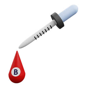 Blood type B png