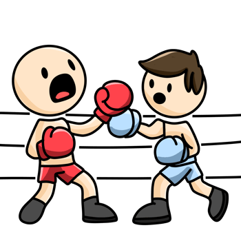 Stickman Play Boxing png