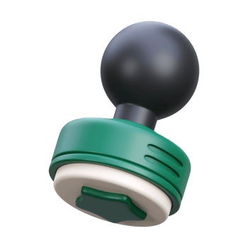 3d render of rubber stamp icon illustration png