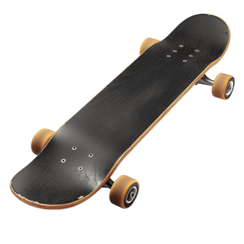 classic skateboard isolated background png