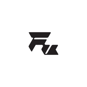 dynamic and cool design VF monogram initial logo letter esport concept vector
