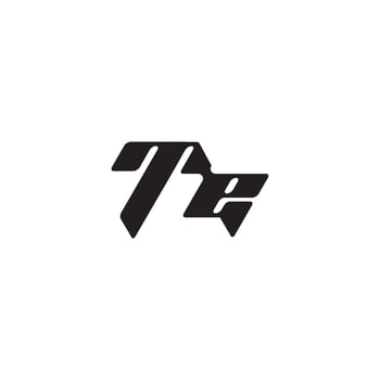esport concept ET dynamic and cool design monogram initial logo letter vector