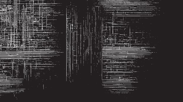 White Background with Black Grunge Texture for Artistic Overlays vector