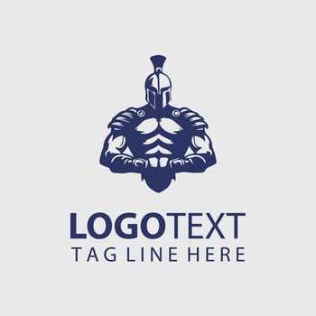 Gladiator Logo Illustrations vector