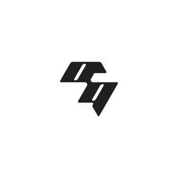monogram initial logo dynamic and cool design QO esport concept letter vector