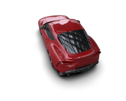 Realistic sport car isolated on background. 3d rendering - illustration png