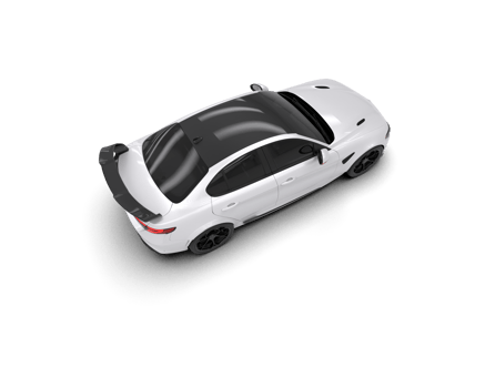 Realistic sport car isolated on background. 3d rendering - illustration png