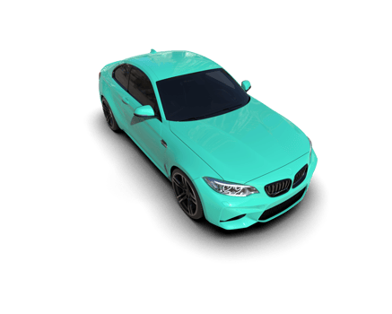 Realistic sport car isolated on background. 3d rendering - illustration png
