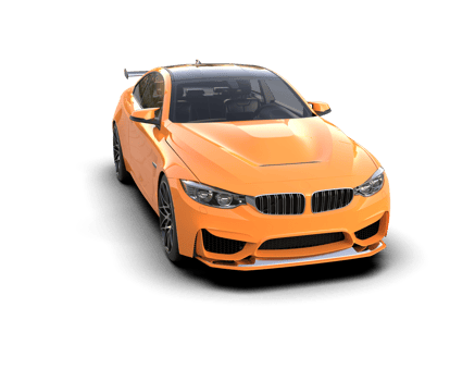 Realistic sport car isolated on background. 3d rendering - illustration png