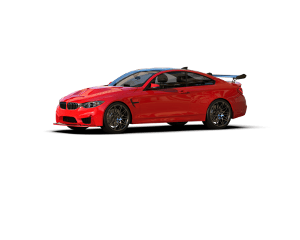 Realistic sport car isolated on background. 3d rendering - illustration png