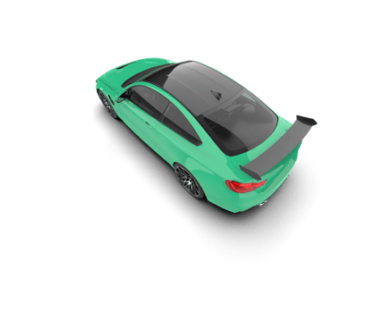 Realistic sport car isolated on background. 3d rendering - illustration png