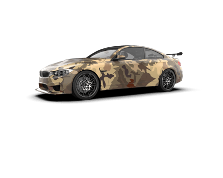 Realistic sport car isolated on background. 3d rendering - illustration png