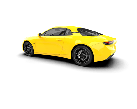 Realistic sport car isolated on background. 3d rendering - illustration png