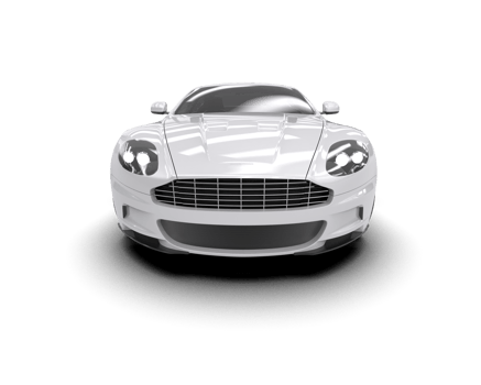 Realistic sport car isolated on background. 3d rendering - illustration png