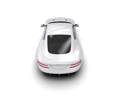 Realistic sport car isolated on background. 3d rendering - illustration png