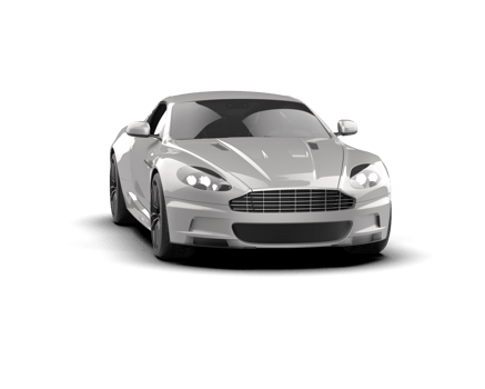 Realistic sport car isolated on background. 3d rendering - illustration png