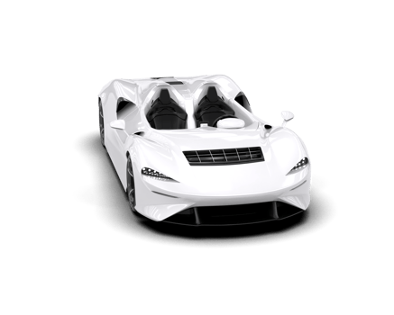 Realistic sport car isolated on background. 3d rendering - illustration png
