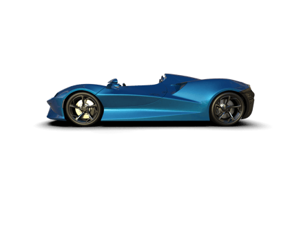 Realistic sport car isolated on background. 3d rendering - illustration png