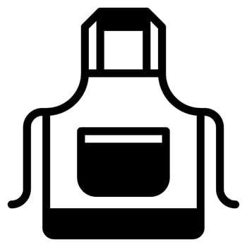 Apron icon for web, app, infographic, etc vector