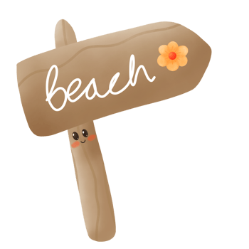 Cute hand drawn summer doodle png