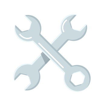 Wrench and screwdriver icon. repair symbol png