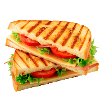 Delicious sandwich with background cutout. png