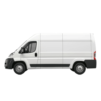a white van on a transparent background png