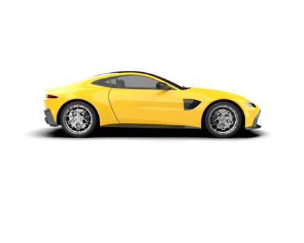 Realistic sport car isolated on background. 3d rendering - illustration png
