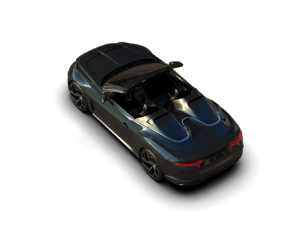 Realistic sport car isolated on background. 3d rendering - illustration png