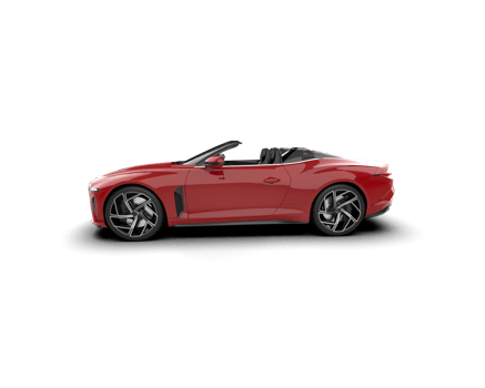 Realistic sport car isolated on background. 3d rendering - illustration png