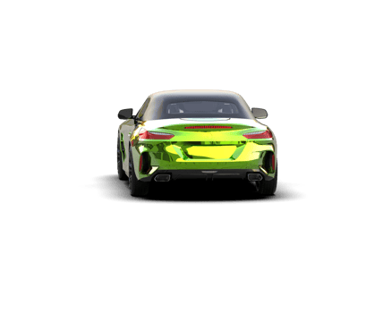 Realistic sport car isolated on background. 3d rendering - illustration png