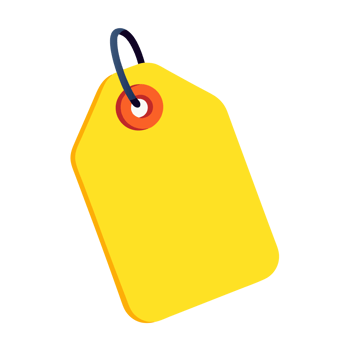 yellow price tag png