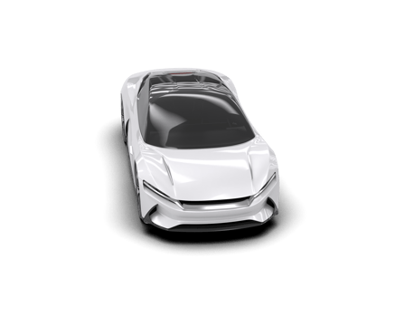 Realistic sport car isolated on background. 3d rendering - illustration png