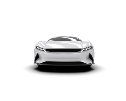 Realistic sport car isolated on background. 3d rendering - illustration png