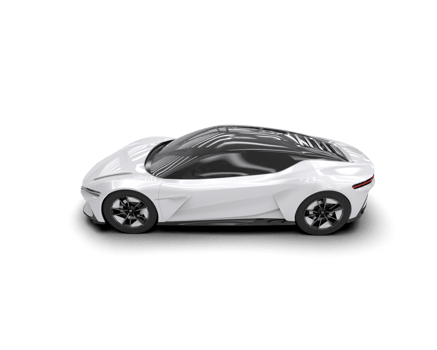 Realistic sport car isolated on background. 3d rendering - illustration png