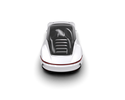 Realistic sport car isolated on background. 3d rendering - illustration png