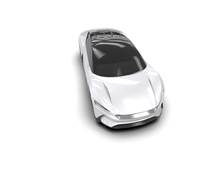 Realistic sport car isolated on background. 3d rendering - illustration png